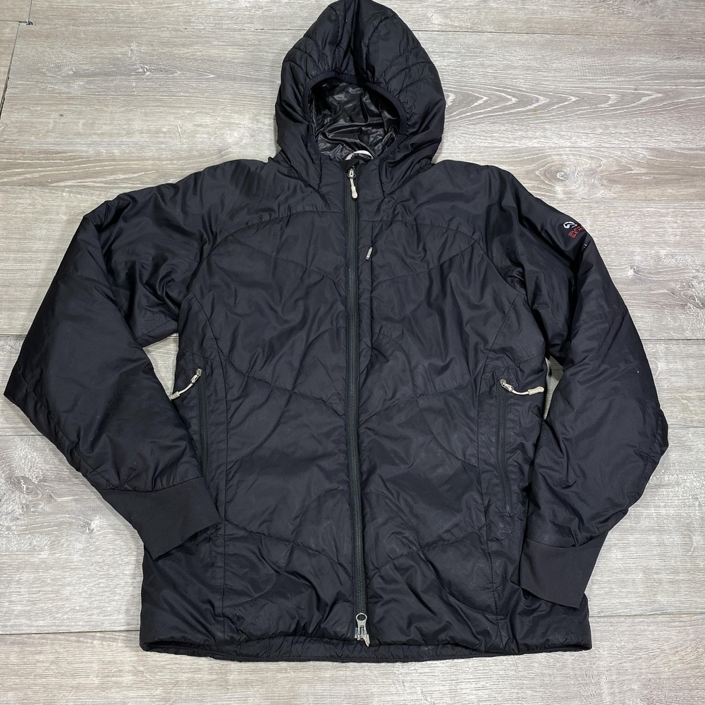 North Face Summit Series Jacket Womens Medium‎ Black Hooded Insulated Winter